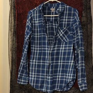 Blue plaid small falls creek button down
